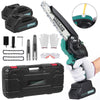 NICEGREEN 8"&6"Chainsaw,Electric Mini Chainsaws Cordless,Handheld Power Chain Saw with 2Batteries for Tree Trimming Wood Cutting Pruning Shears