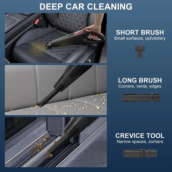 NEXPOW Car Vacuum Cleaner,10000PA Cordless Handheld Vacuum with 800ml Dust Cup, Handheld Vacuum Cleaner