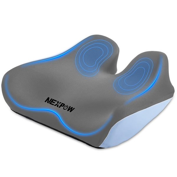 NEXPOW Car Seat Cushion, Large Size Memory Foam Seat Cushion for Driving, Chair Cushion with Non-Slip Design & Washable Cover