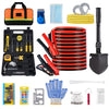 NEXPOW Car Emergency Kit, Roadside Assistance Kit with Jumper Cables, Tow Rope, Shovel, Flashlight for Car, SUV, Truck