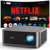 Official Netflix Licensed 4K UHD Smart Projector, HAPPRUN Home Theater with Dolby Audio