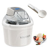 VAVSEA 1.6 Qt Ice Cream Maker with Scoop, 2-in-1 Electric Ice Cream Machine with LED Screen & Timer, Double-Insulated Freezer Bowl