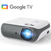 Wifi Google TV Projector, 4K Home Theater with Dolby Sound, WiFi & Bluetooth , Built-in Streaming Apps
