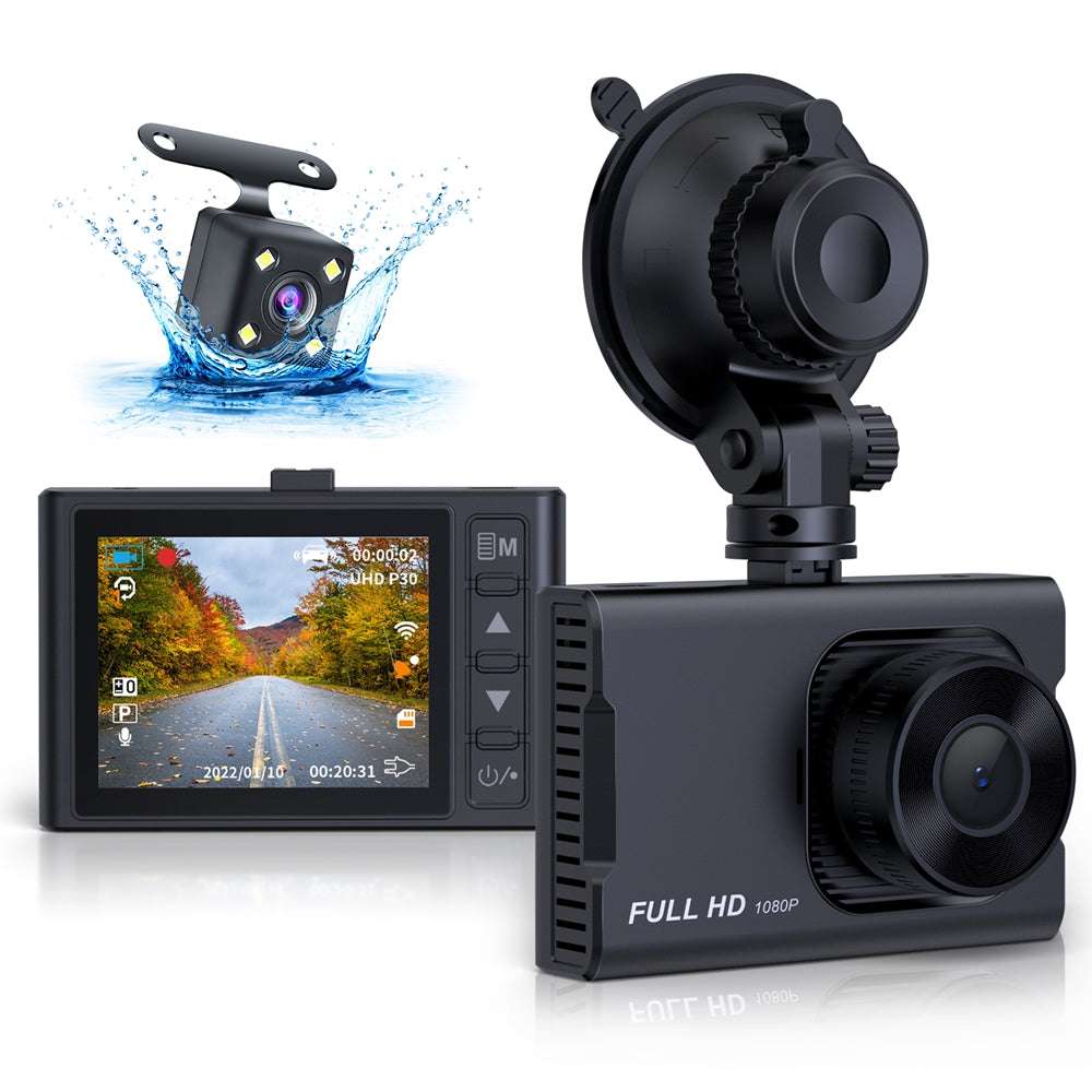 NEXPOW Dash Cam Front and Rear, 1080P Full HD Dash Camera, Dashcam with Night Vision with LCD Display
