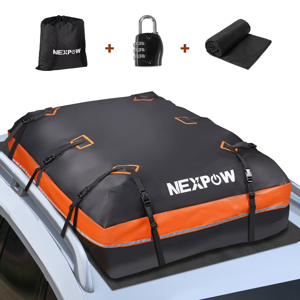 NEXPOW Car Rooftop Cargo Carrier Bag, 21 Cubic Feet 100% Waterproof He