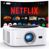 HAPPRUN 1500 ANSI 4K Smart Projector, Netflix Official, WiFi Bluetooth, Auto Focus, Dolby, for Phone/PC/PS5