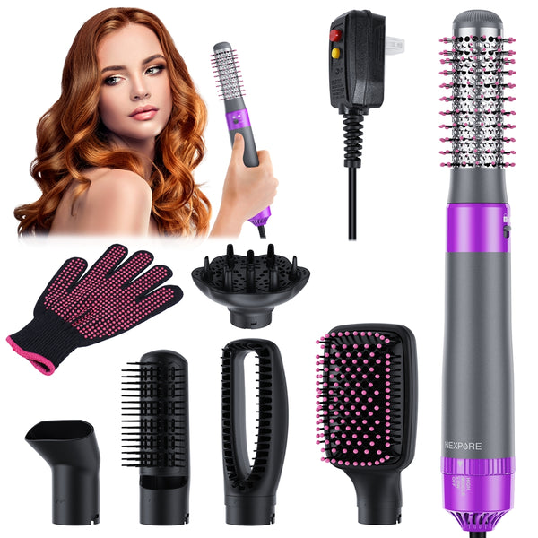 NEXPURE Hair Dryer Brush, Hot Air Brush, Blow Dryer Brush Tool Set for Straightener,Dryer and Curling,No Heat Damage