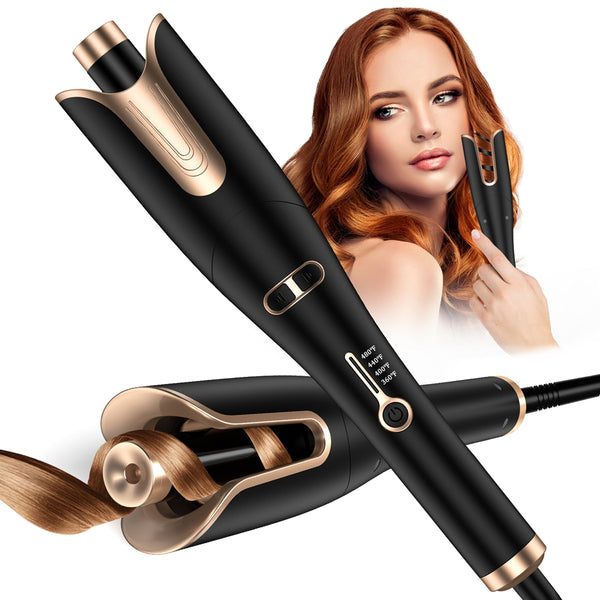 NEXPURE Curling Iron, Professional Automatic Hair Curler with 1" Large Rotating Barrel