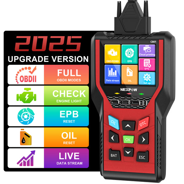 NEXPOW OBD2 Scanner, Diagnostic Code Reader for Check Engine Light - C801