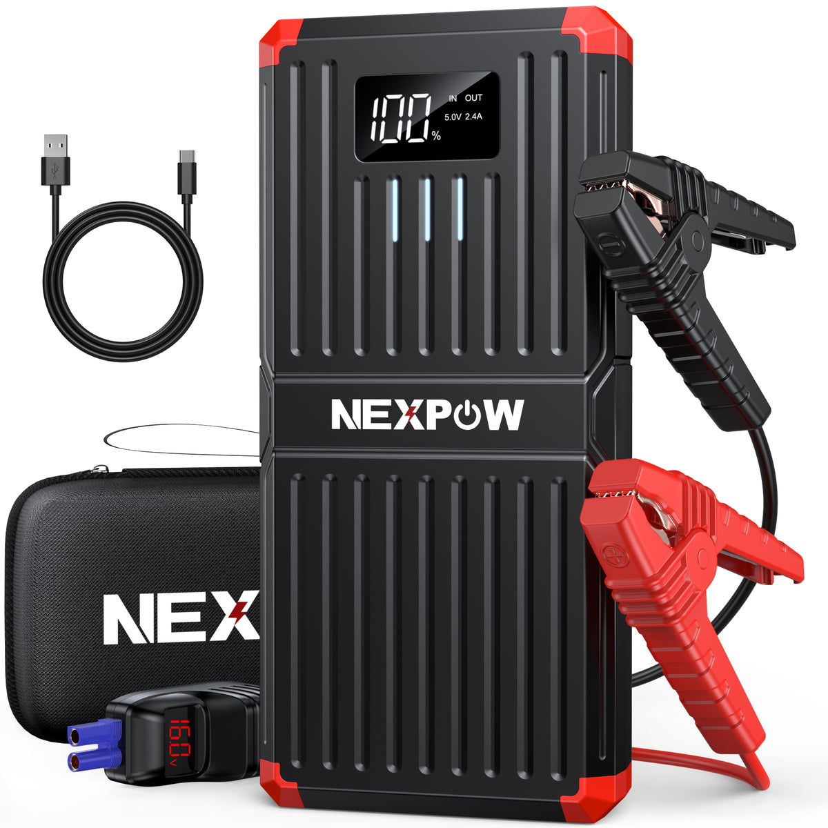 NEXPOW 6000A Car Jump Starter – Powerful & Multi-Functional Emergency