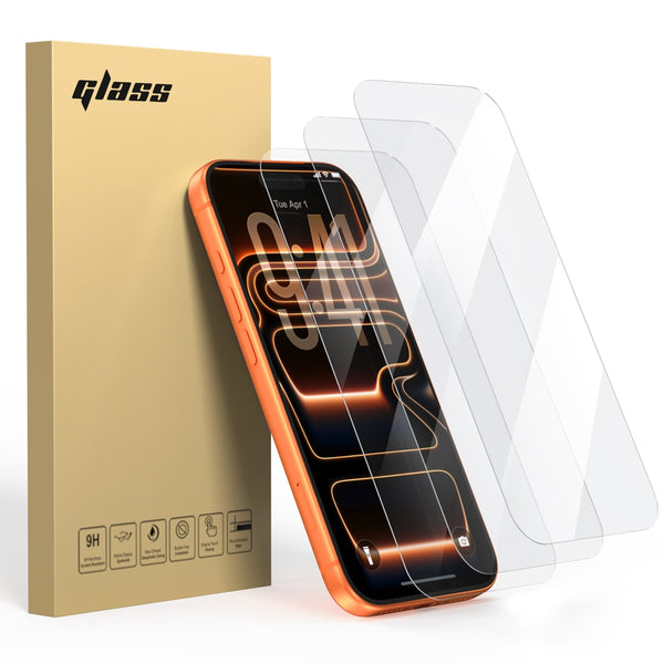 TOPVISION 3-Pack Screen Protector for iPhone 17 Pro(6.3"), HD Clear Tempered Glass, Case Friendly