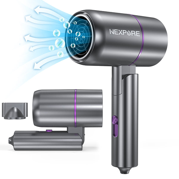 NEXPURE Hair Dryer, 1300W Lonic Blow Dryer with Nozzle, for All Hair Types,Light and Quiet Home, Salon, Travel