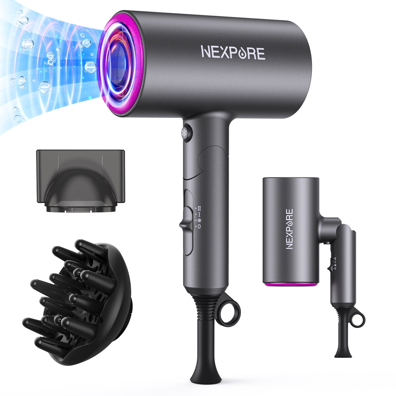 NEXPURE New Upgrade Professional Ionic Hair Dryer, 2000W Powerful
