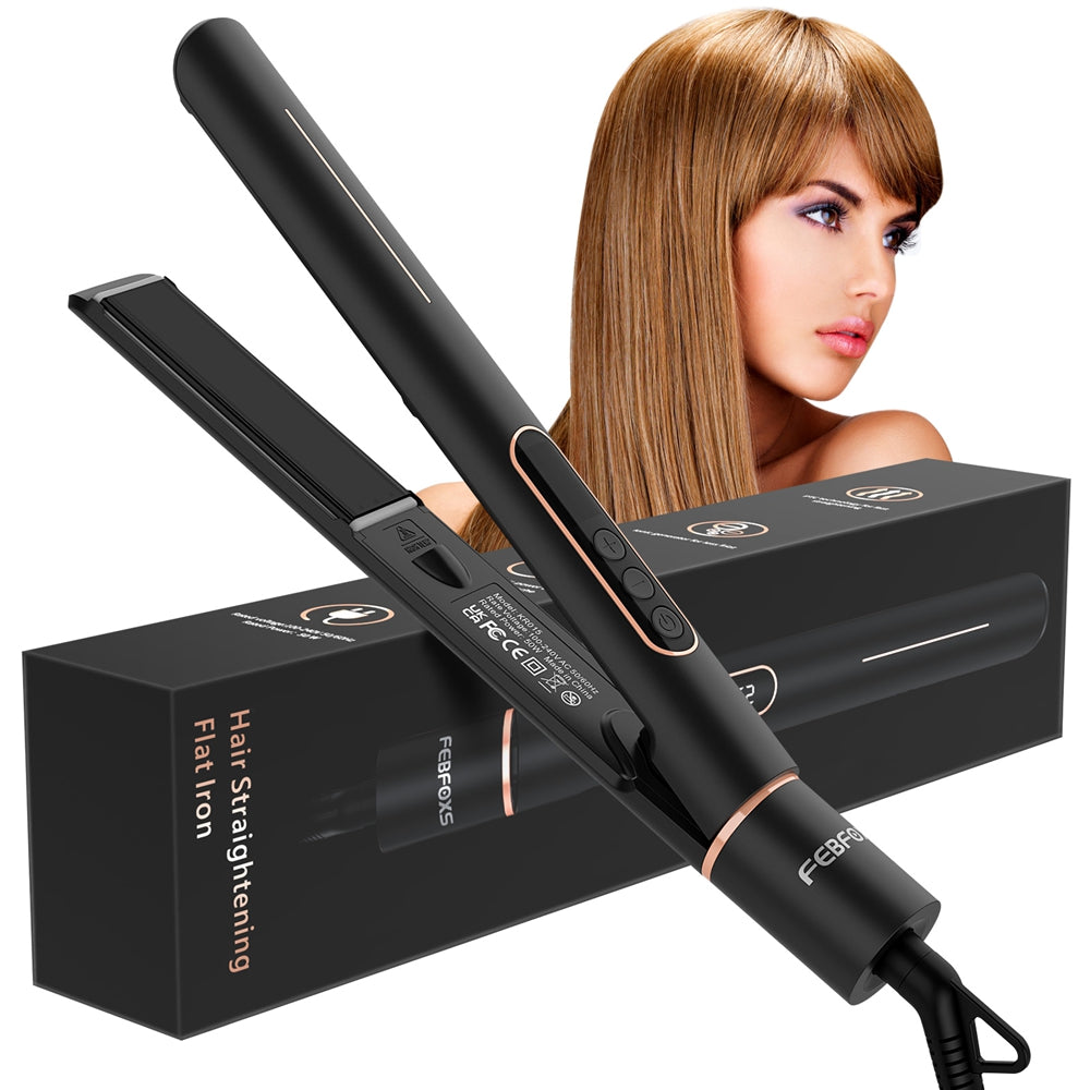 NEXPURE 1 inch Flat Iron, 2 in 1 Hair Straightener & Curling Iron Styling Tool, Fast Heat-Up

