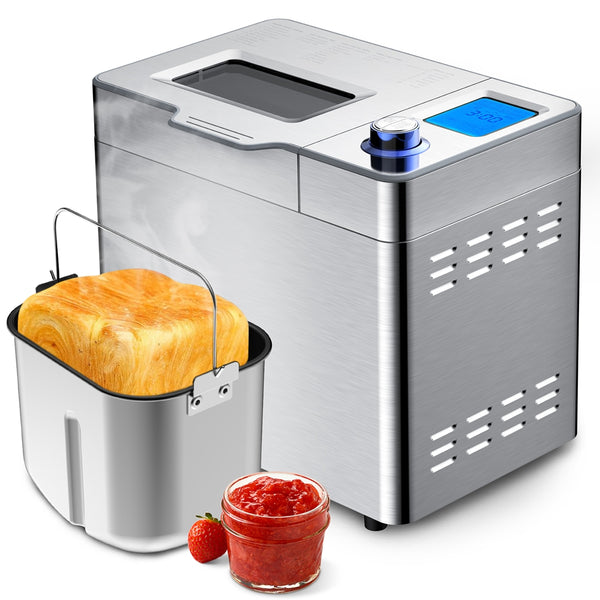 VAVSEA 25 in 1 Bread Maker Machine with Auto Fruit and Nut Dispenser, Reserve & Keep Warm Set