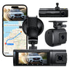 NEXPOW Dash Cam Front and Rear, 4K Full HD Dash Camera with Built-in WiFi GPS, 32GB Card Included