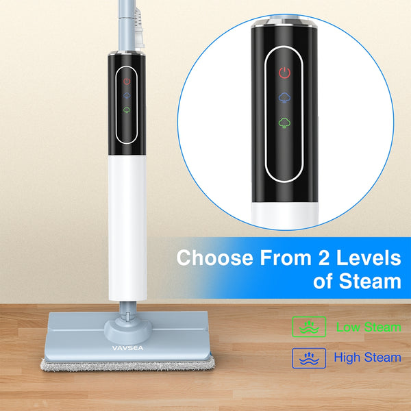 VAVSEA Steam Mop, Floor Steamer with 4 Washable Pads, Steam Cleaner for Cleaning Hardfloors