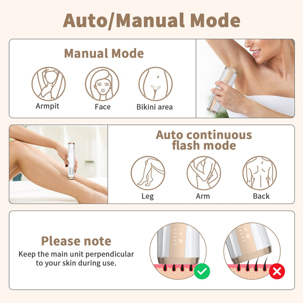NEXPURE Laser Hair Removal - IPL System for Permanent Results, 5 Levels, Full Body Hair Removal