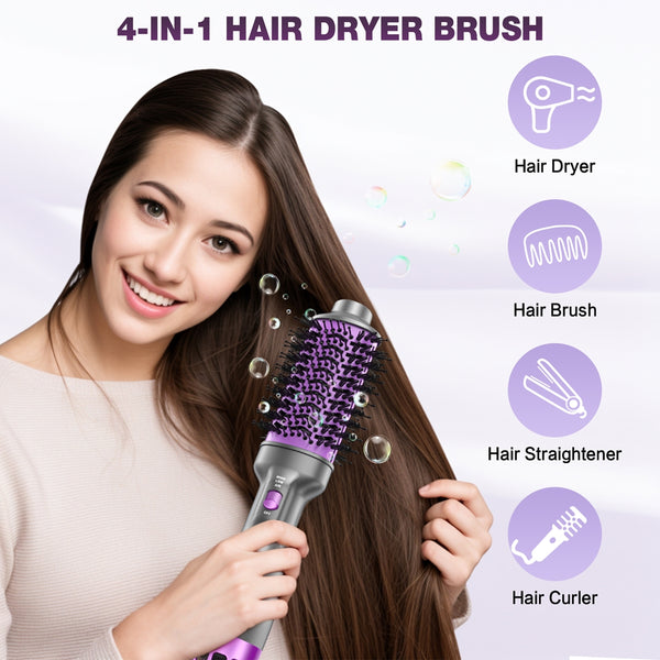 NEXPURE Hair Dryer and Blow Dryer Brush in One 4 in 1 Hair Dryer Brush with Negative Ion