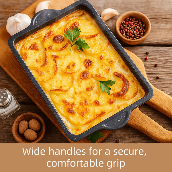 VAVSEA Bakeware Set of 7, Nonstick Baking Pan Set, Carbon Steel Heavy Oven Pan Set with Cookie Sheet, Cake Pan, Loaf Pan etc.