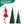 Load image into Gallery viewer, 2 Pack, 6FT 5FT Artificial Pop Up Christmas Tree with Red Ball Ornaments for for Home Office Store Holiday Deco, Green
