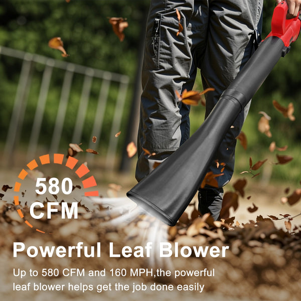 Nexpow 24V Cordless Leaf Blower, 130 mph at Leaf Blower, 24V, Handheld, Fast Charger, 4 Speed Mode