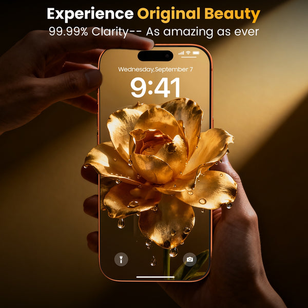 TOPVISION 3-Pack Screen Protector for iPhone 17 Pro(6.3"), HD Clear Tempered Glass, Case Friendly