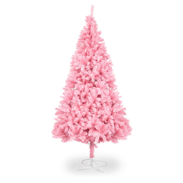 FCH 7ft 1400 Branch PVC Branch Iron Bracket Christmas Tree Pink