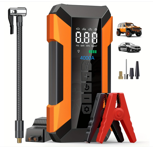 NEXPOW 4000A Car Battery Jump Starter, 12V Jump Box Battery Booster (for All Gas or Up to 10L Diesel)-A58 NEXPOW 4000A Car Battery Jump Starter, 12V Jump Box Battery Booster (for All Gas or Up to 10L Diesel)-A58