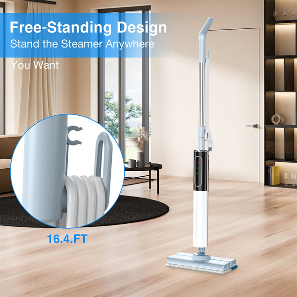 VAVSEA Steam Mop, Floor Steamer with 4 Washable Pads, Steam Cleaner for Cleaning Hardfloors