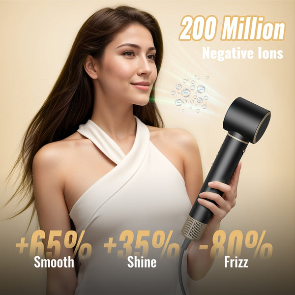 NEXPURE Blow Dryer Brush,5 in 1 Hair Styler with 110,000 RPM High-Speed Negative Ionic Hair Dryer