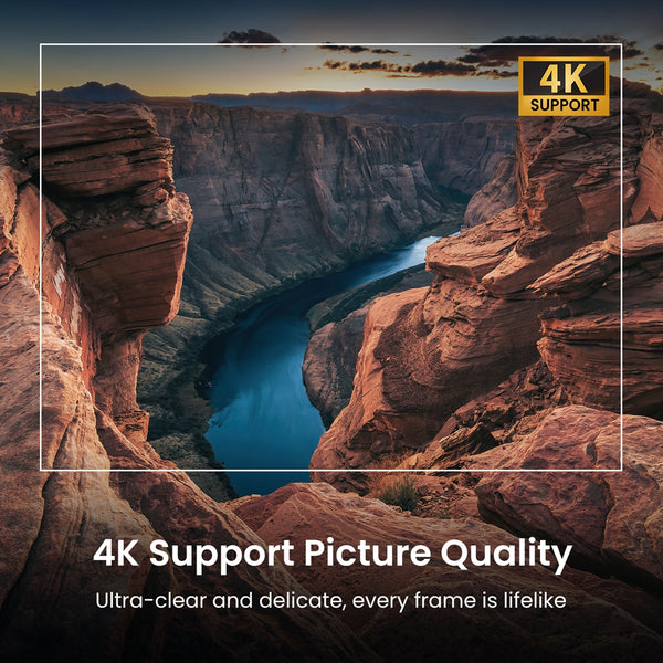 Google TV Smart Projector, HAPPRUN 4K UHD Home Theater with Dolby Sound, Wi-Fi & Bluetooth, Built-in Streaming Apps