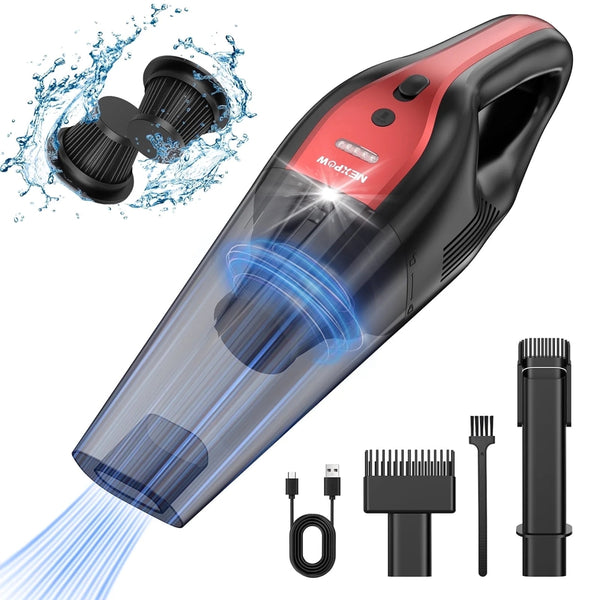 NEXPOW Car Vacuum Cleaner,10000PA Cordless Handheld Vacuum with 800ml Dust Cup, Handheld Vacuum Cleaner