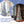Load image into Gallery viewer, 7FT Snow Flocked Pre-lit Artificial Pop Up Christmas Tree with 200 Warm Lights and Blue &amp; Silver Ornaments for Home Holiday Decor
