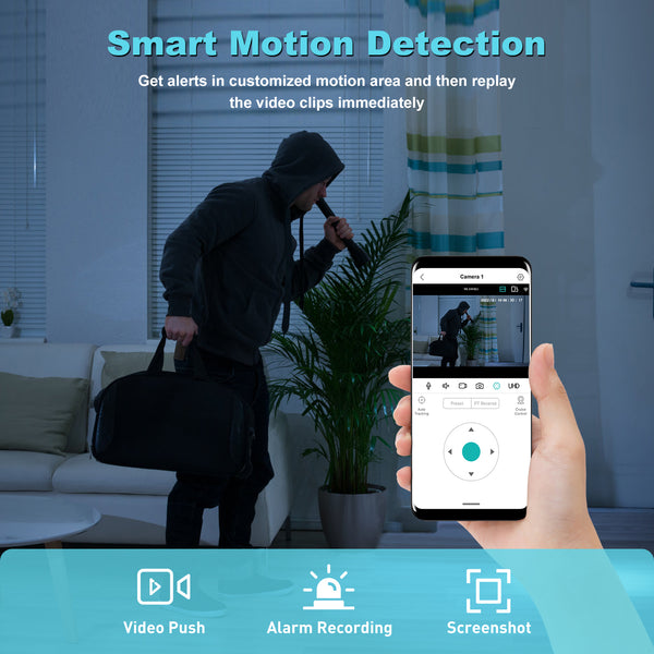 FEBFOXS 2K Baby Monitor Indoor Security Camera for Home Security