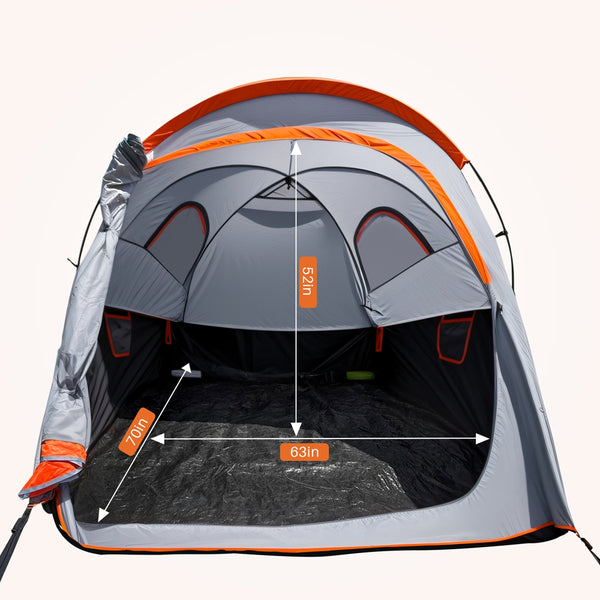 NEXPOW Truck Tent for Camping with Waterproof Rainfly, Double Layer Portable Car Truck Bed Tent