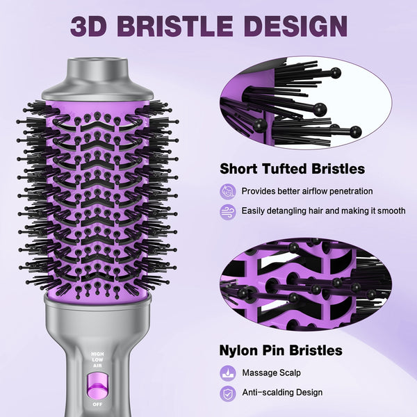 NEXPURE Hair Dryer and Blow Dryer Brush in One 4 in 1 Hair Dryer Brush with Negative Ion