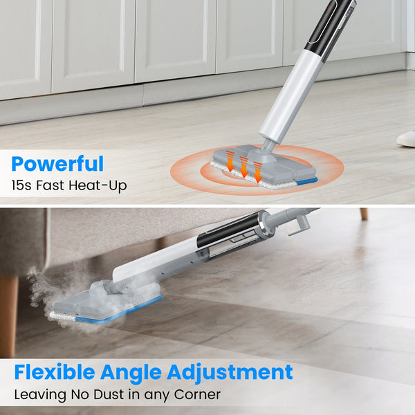 VAVSEA Steam Mop, Floor Steamer with 4 Washable Pads, Steam Cleaner for Cleaning Hardfloors