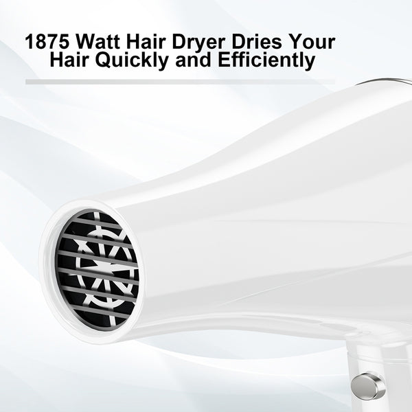 NEXPURE Hair Dryer, 1875W Professional Ionic Blow Dryer with Diffuser for Quick Drying & Styling