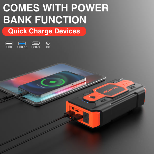 NEXPOW Q9B 2500A Peak  22000mAh Jump Starter