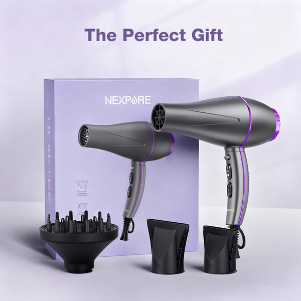 NEXPURE Ionic Hair Dryer with Diffuser, 2000W Professional Blow Dryer for Fast Drying, Salon & Home Use