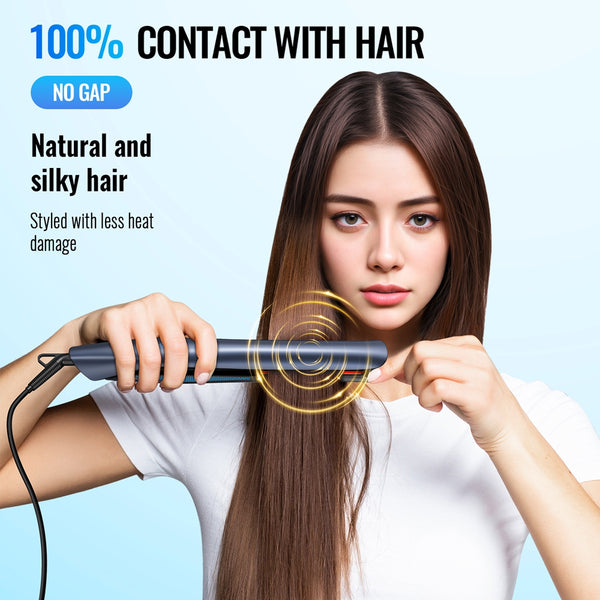 NEXPURE 1 inch Hair Straightener Flat Iron, Ionic Dual Voltage Straightener, Pro Salon Styling Tool