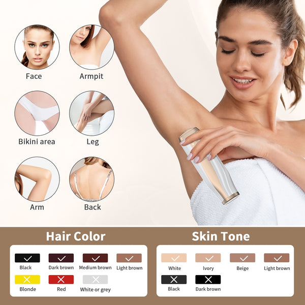 NEXPURE Laser Hair Removal - IPL System for Permanent Results, 5 Levels, Full Body Hair Removal