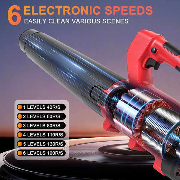 Nexpow 24V Cordless Leaf Blower, 130 mph at Leaf Blower, 24V, Handheld, Fast Charger, 4 Speed Mode