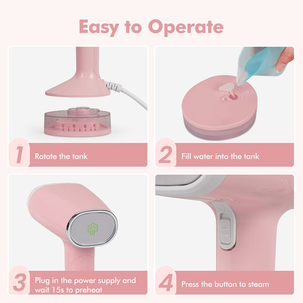 VAVSEA Steamer for Clothes 1500W Handheld Garment Steamer, Steam Iron, Portable for Travel