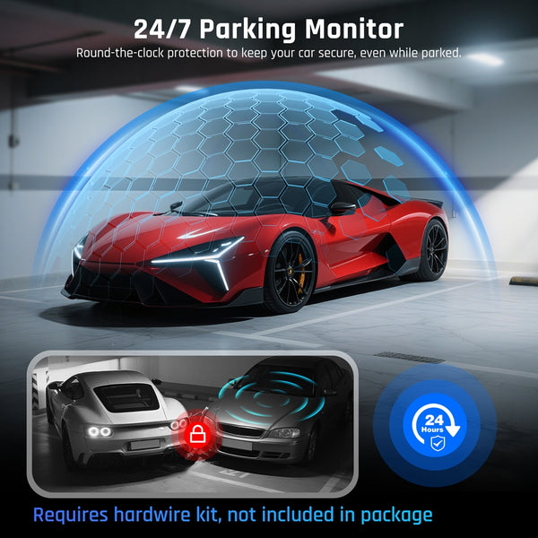 NEXPOW 2K Wifi Front Dash Cam with Voice Control Dash Camera,24H Parking Mode,Loop Recording,IR Night Vision