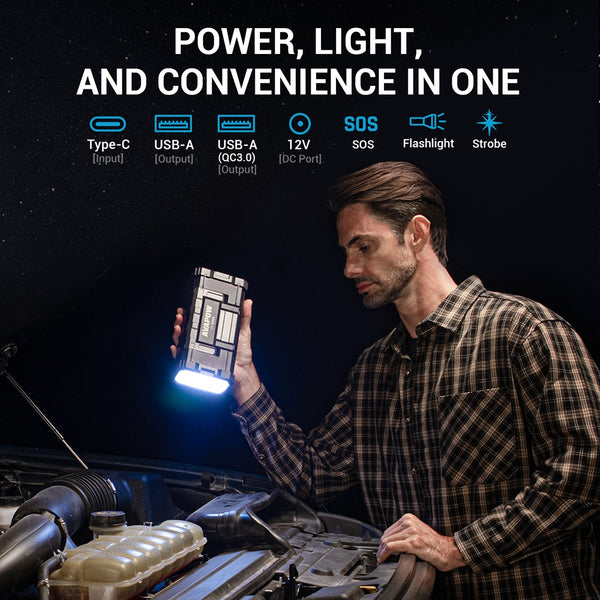 AVAPOW Car Jump Starter, 4000A Peak 27800mAh Battery Jump Starter Battery Booster Power Pack,USB Quick Charge 3.0