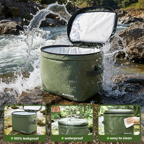 SUNOYAR Soft Cooler Bag, 40 Can/20L Insulated Cooler for Women Man, Waterproof & Collapsible Cooler Bag for Camping, Beach, Travel, Picnic