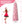 Load image into Gallery viewer, 7.5 FT Snow Flocked Hinged Christmas Tree, Artificial Pencil Christmas Tree, Unlit Pine Tree with 641 Branch Tips, Pink
