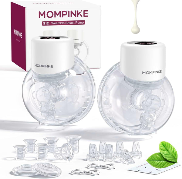 NICEGREEN Wearable Breast Pump S32, Hospital-Grade Hands-Free Electric Breastfeeding Pump, Portable Wireless Double Breast Pump